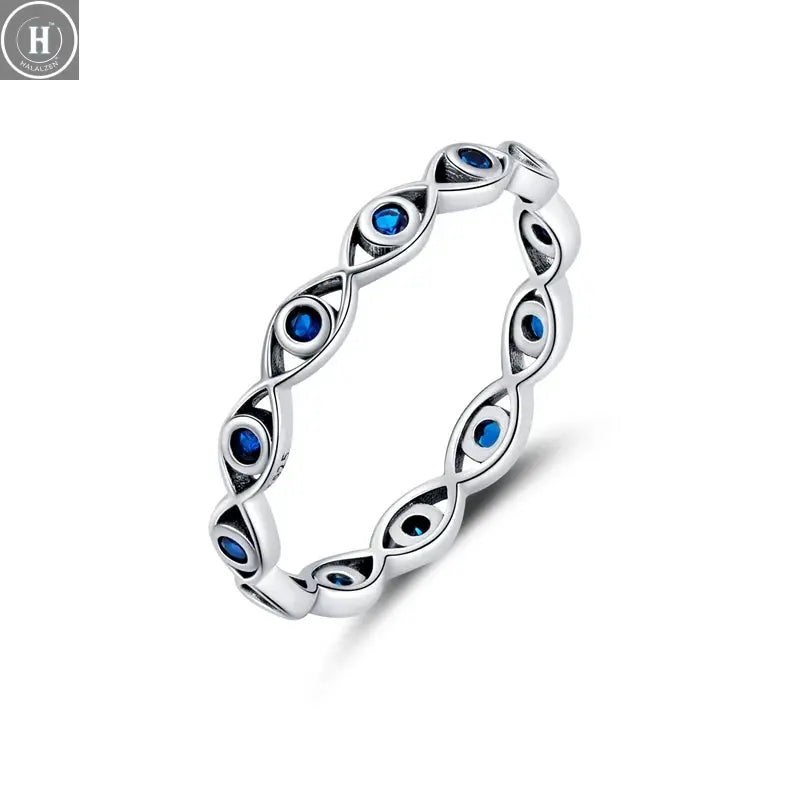 WOSTU European 925 Sterling Silver Simple Rings For Women Wedding Engagement Heart Rings With Zircon Original Female Jewelry HALALZEN