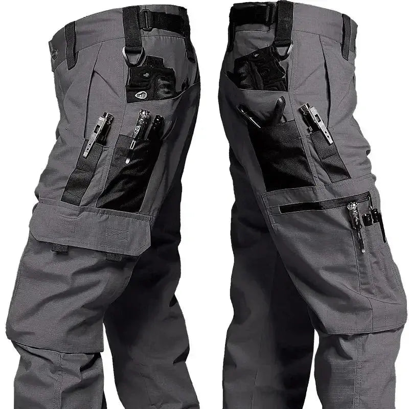 New Tactical Work Pants Men Outdoor Cargo Trousers Multi-pocket Waterproof Pant Autumn Spring Outdoor Workwear Hiking Trousers Halalzen UK