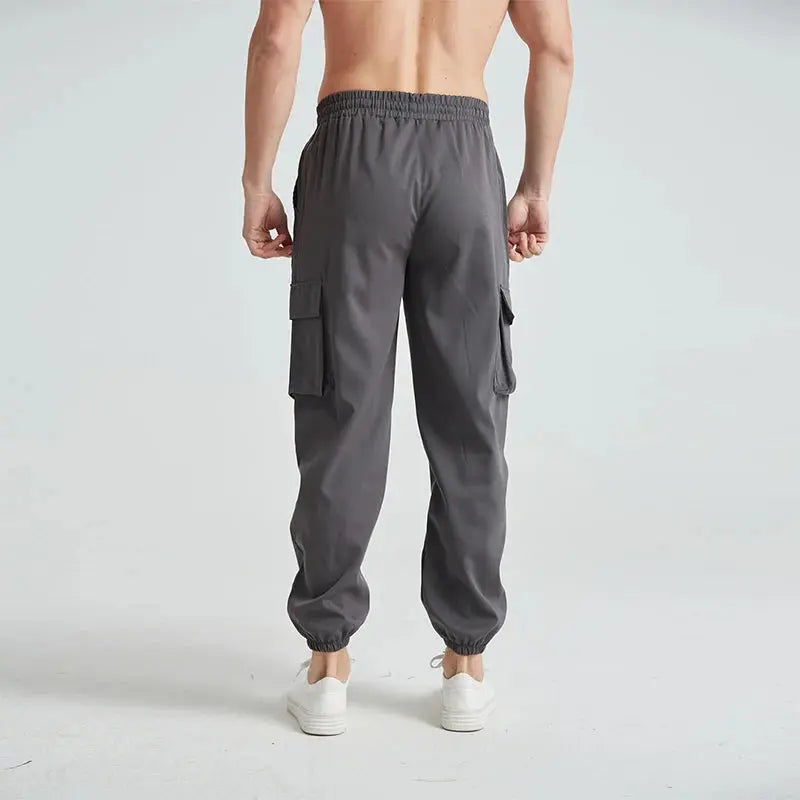 Men s Outdoor Hiking Cargo Pants Lightweight Quick Dry Breathable Trousers with Adjustable Waistband and Pockets Halalzen UK