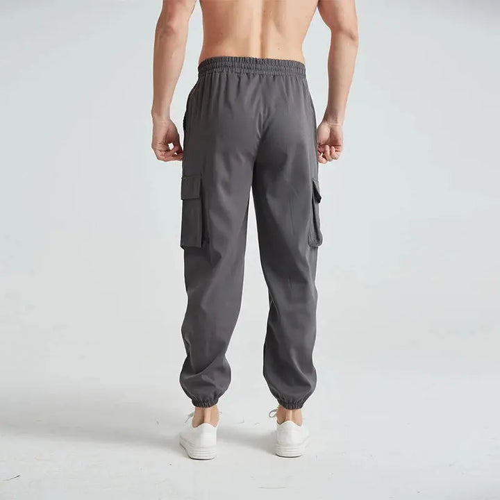 Men s Outdoor Hiking Cargo Pants Lightweight Quick Dry Breathable Trousers with Adjustable Waistband and Pockets Halalzen UK