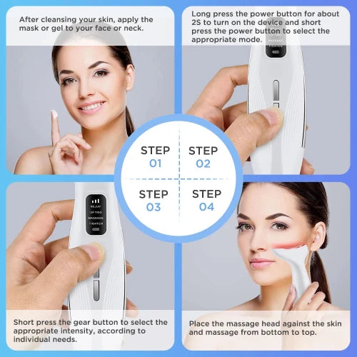 7-Color LED Face &amp; Neck Lifting Massager