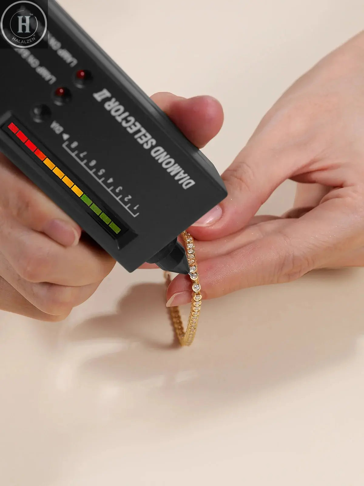 TYYL All 1.8mm Moissanite Tennis Bracelet 925 Silver 18k Gold Plated Round Bezel Diamond Bubble Thin Chain Women's Gifts Jewelry HALALZEN