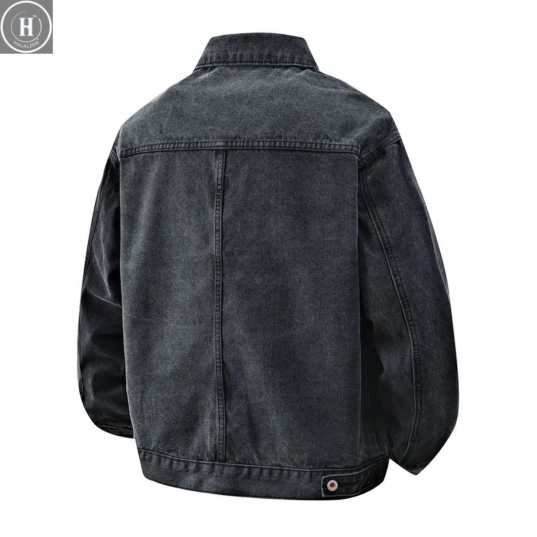 Autumn and Spring Fashion Trend Outdoor Sports Vintage Workwear Denim Jacket Men's Casual Loose Plus Size High Quality Outerwear HALALZEN