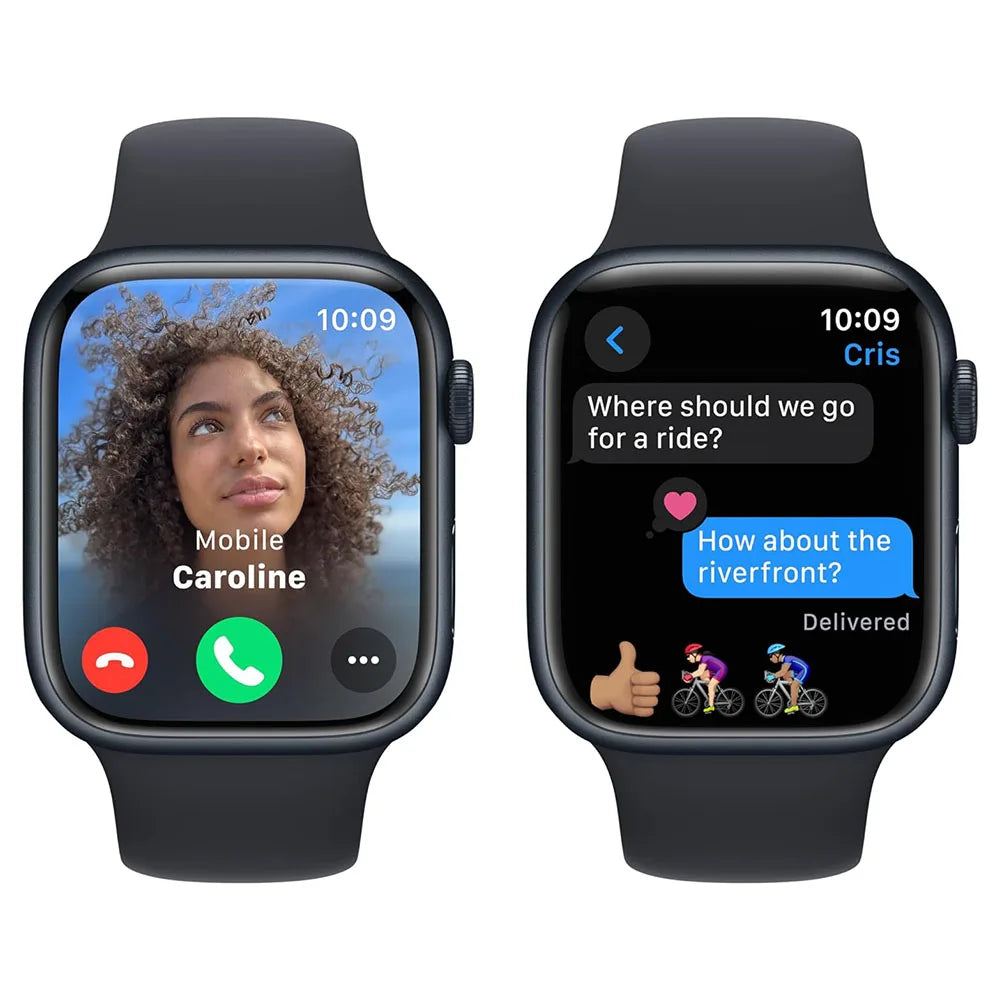 100% Original 2023 NEW Apple Watch Series 9 45mm GPS Apple Watch S9 Aluminum Case with Sport Band iOS Smart Watch