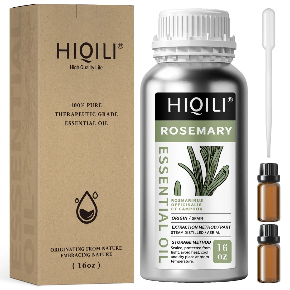 HIQILI 500mL Essential Oil, Cinnamon Peppermint Rosemary Vanilla Lavender Oil for DIY Candle& Soap Aomatherapy Diffuser Massage HALALZEN