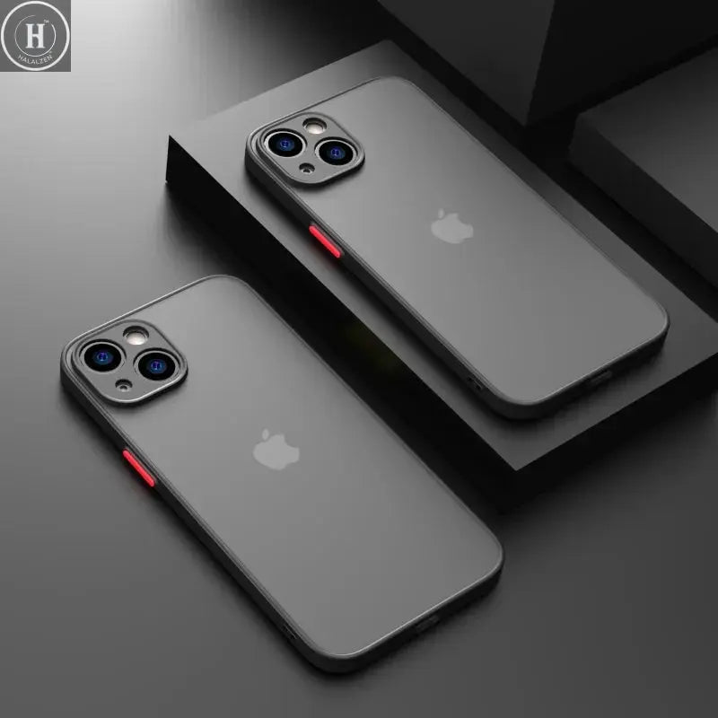 New Armor Bumper Shockproof Phone Case For iPhone 15 11 12 13 Mini 14 Pro XR X Xs Max 7 8 Plus SE 2020 Silicone Hard Cover Capa Halalzen UK
