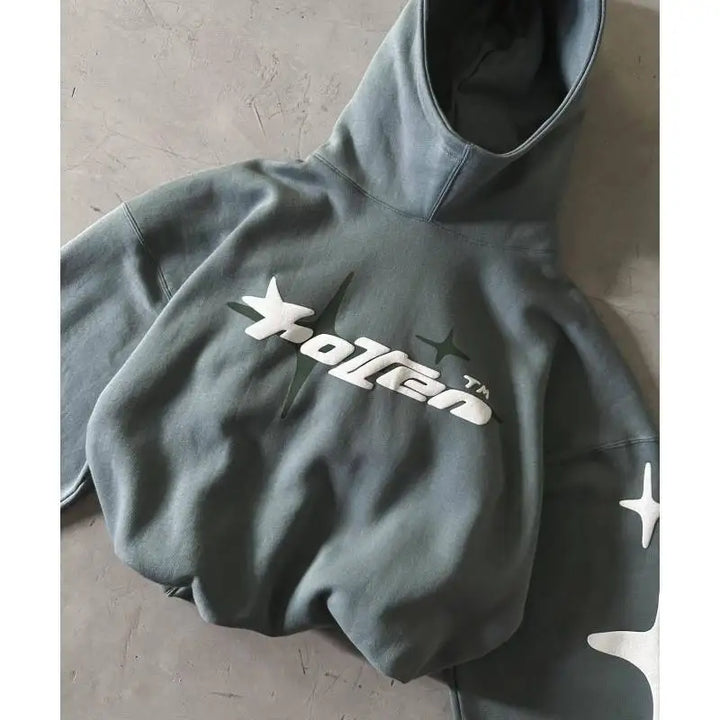 American Retro Gothic Men's Hoodie New High Street Trend y2k Harajuku Men And Women Loose Street Casual Punk Sweatshirt Pullover