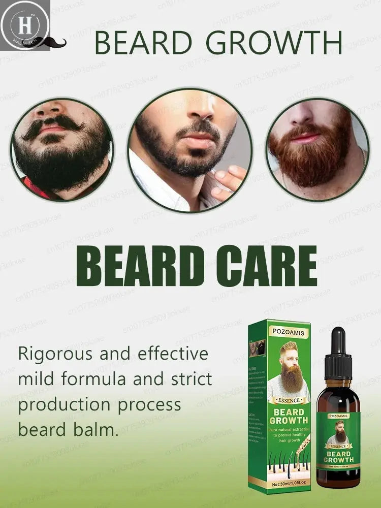 The most effective beard growth essence in 2025, grow a thick beard in 7 days. Chest hair, leg hair, beard and hair growth HALALZEN