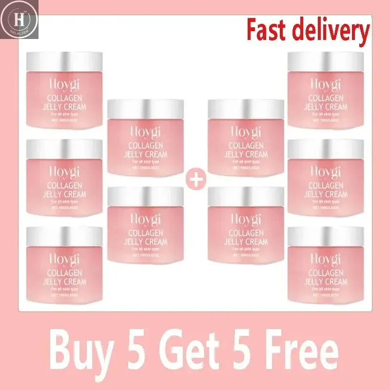 Collagen Jelly Cream Niacinamide Tightening Soothing Moisturizing Anti-Aging Firmness Hydration Skincare 100ml Face Gel HALALZEN