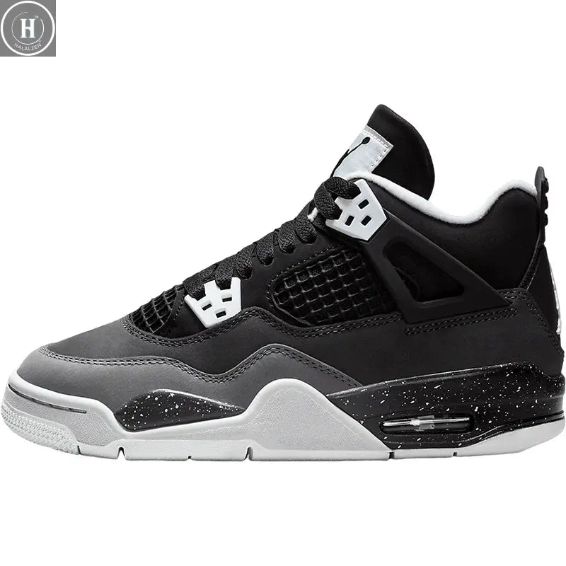Nike genuine Air Jordan 4 GS women's large children's shock-absorbing sports shoes FQ8213-002 HALALZEN