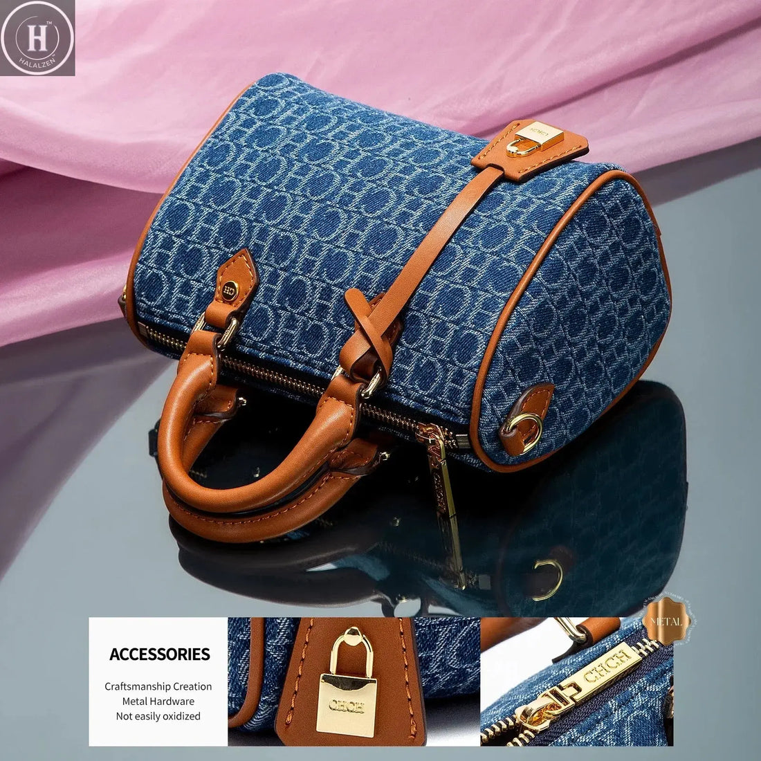 Retro Classic New Women's Shoulder Bag Large Capacity, Exquisite Craftsmanship Casual and Versatile Women's Handbag HALALZEN