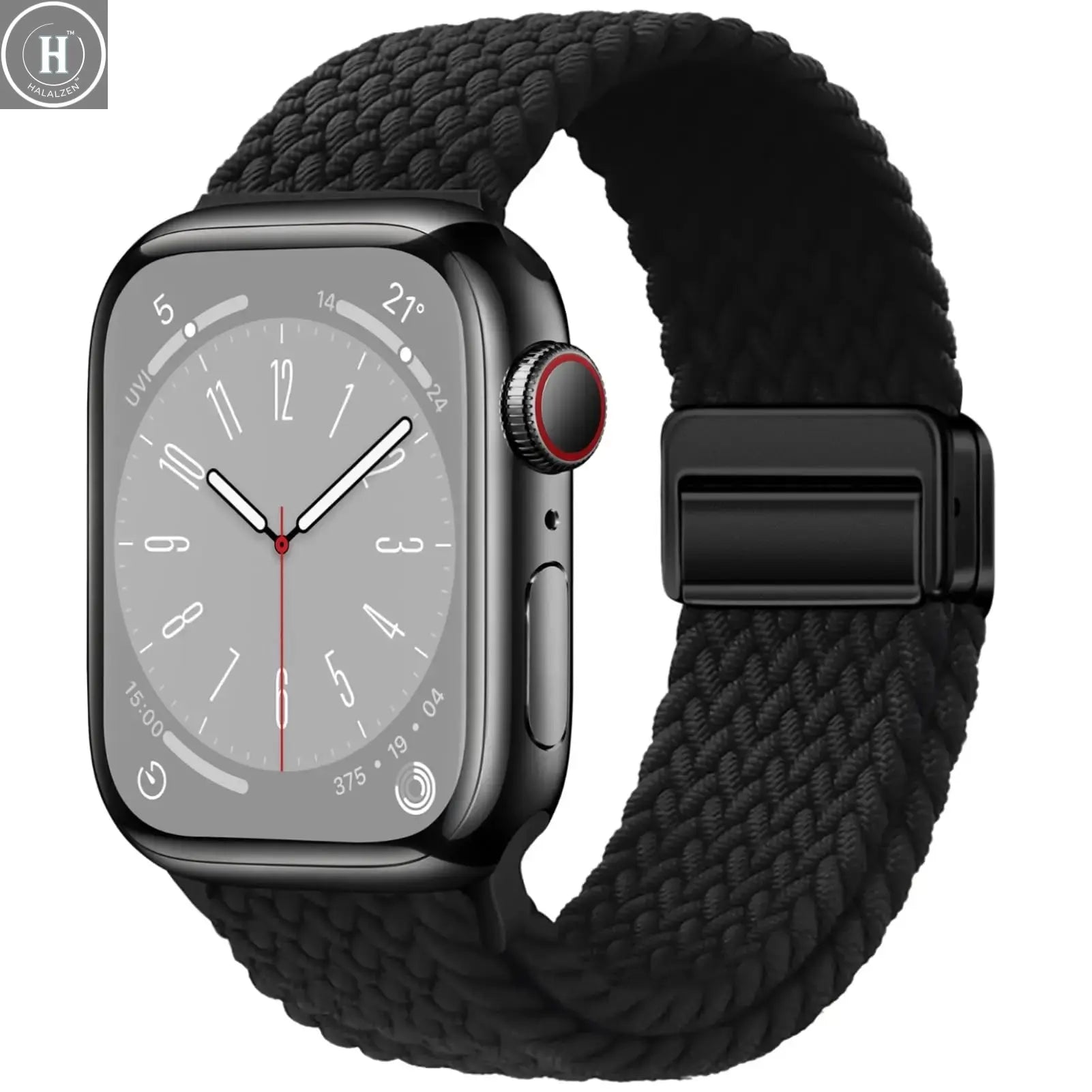 Braided Strap For Apple Watch Bands 40mm 45mm 41mm 44mm 42/46mm 49mm magnetic Bracelet iWatch series se 7 5 6 8 9 10 11 Ultra3 2 HALALZEN