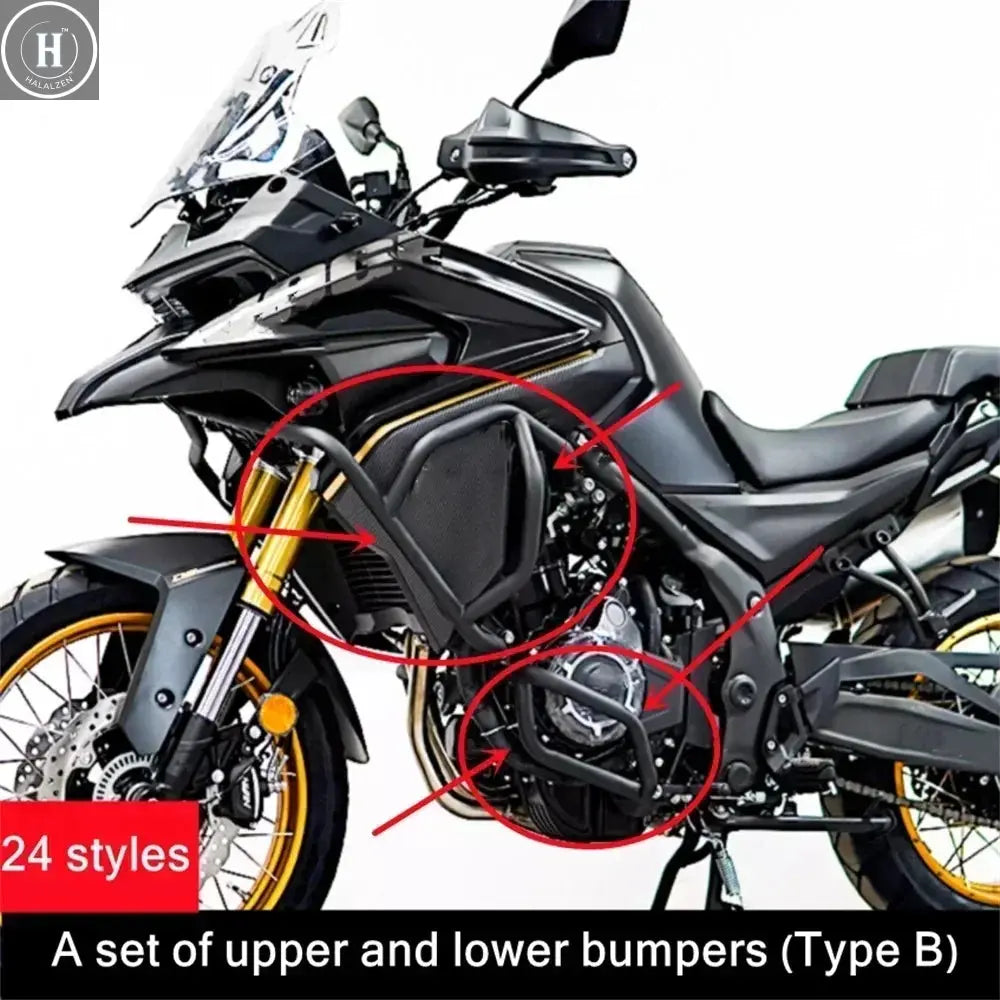 For VOGE DS525X bumper upper and lower bumpers  motorcycle modification accessories HALALZEN