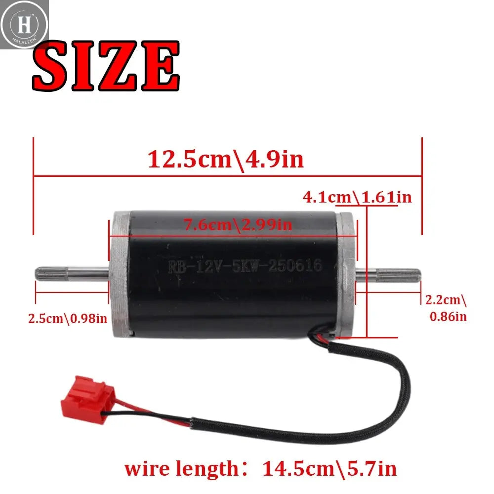 12V 5Kw Motor Red Plug Parking Heater Fan Assembly Motor Is Suitable for Car Heater Accessories HALALZEN
