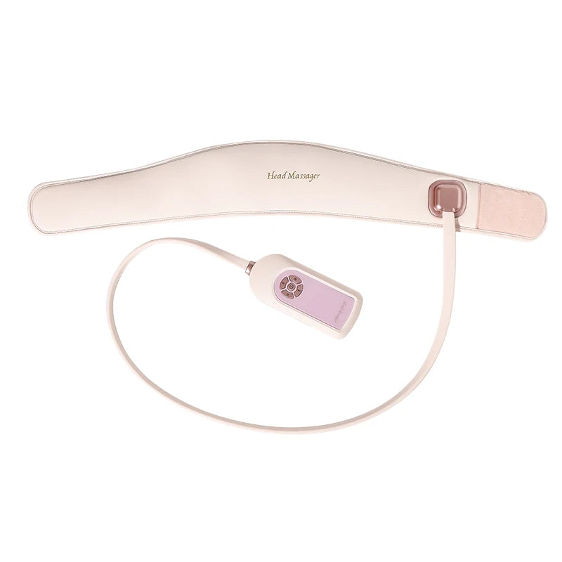 USB 6-zone airbag head massager with 3 levels of force and 5 modes of comfort massager