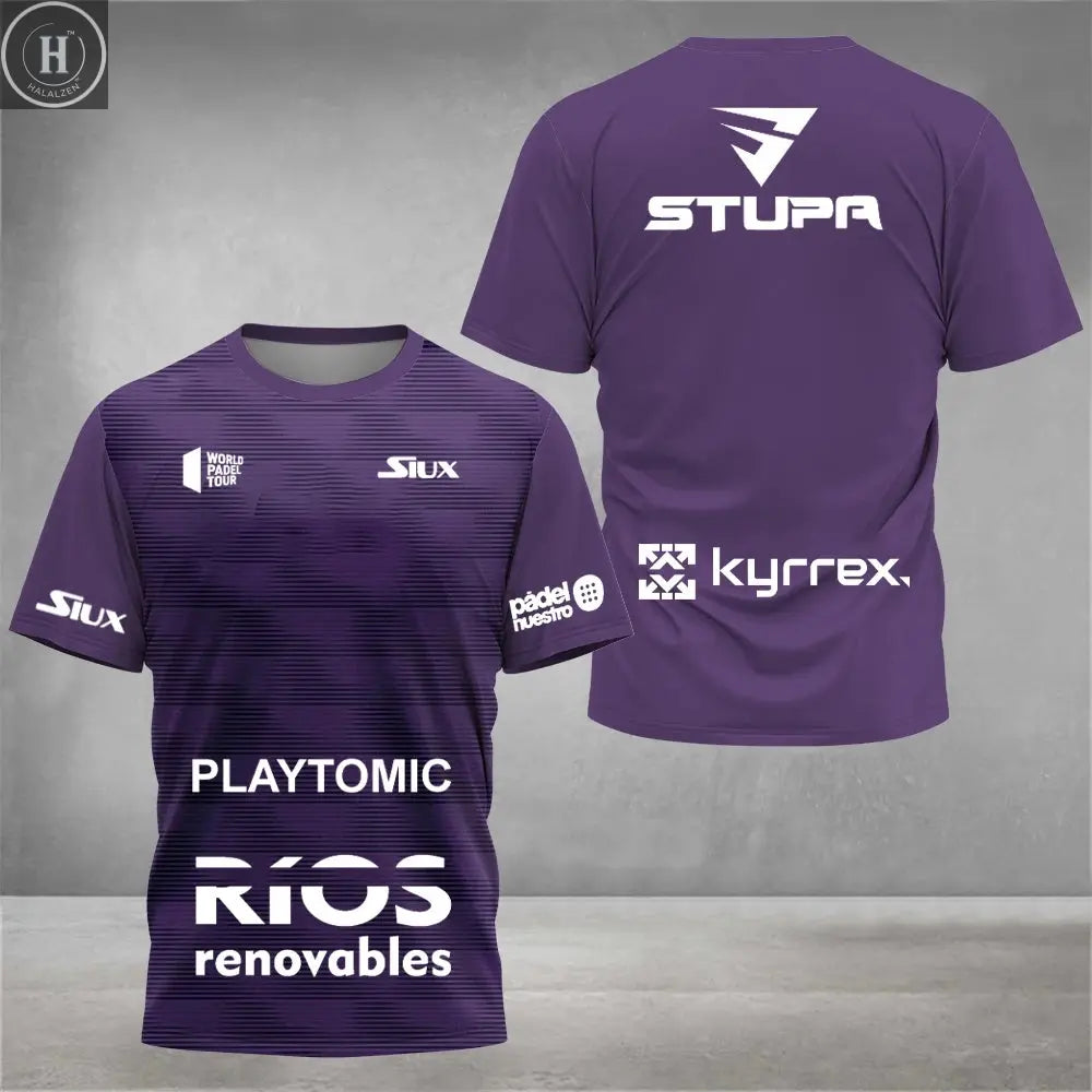 2025 Summer New Men's Tennis Training Clothes Breathable Tennis Short-sleeved Tops Quick-drying Fitness T-shirt Men's Clothing HALALZEN