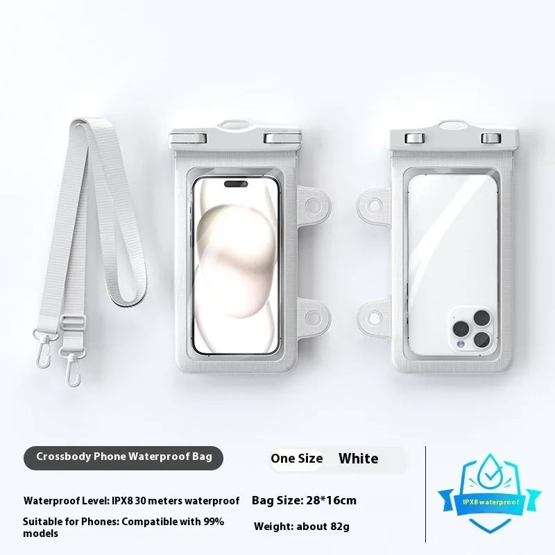 Outdoor Crossbody Waterproof Phone Bag Touchscreen Compatible Ipx8 Level Durable Mobile Phone Case For Swimming And Diving