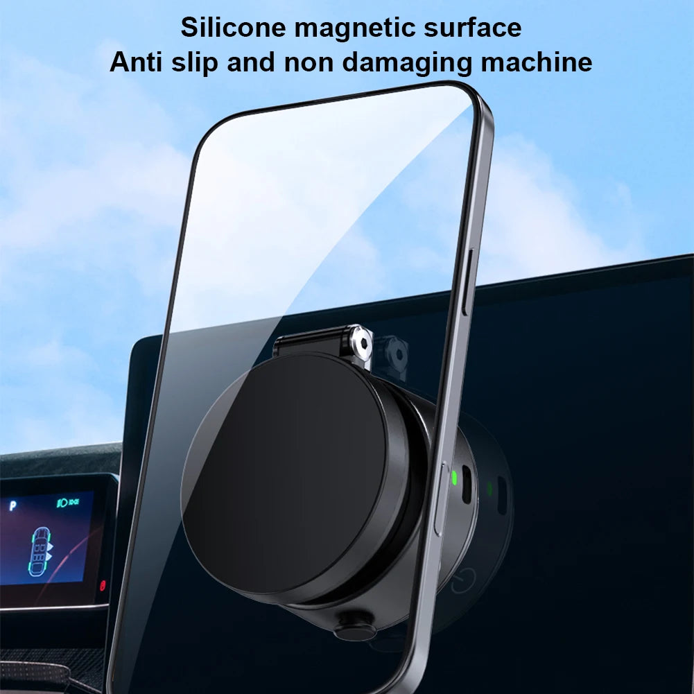 For Magsafe Magnetic Vacuum Adsorption Suction Cup Bracket 360° Rotatable Folding Magnetic Car Stable Holder for Magsafe iPhone