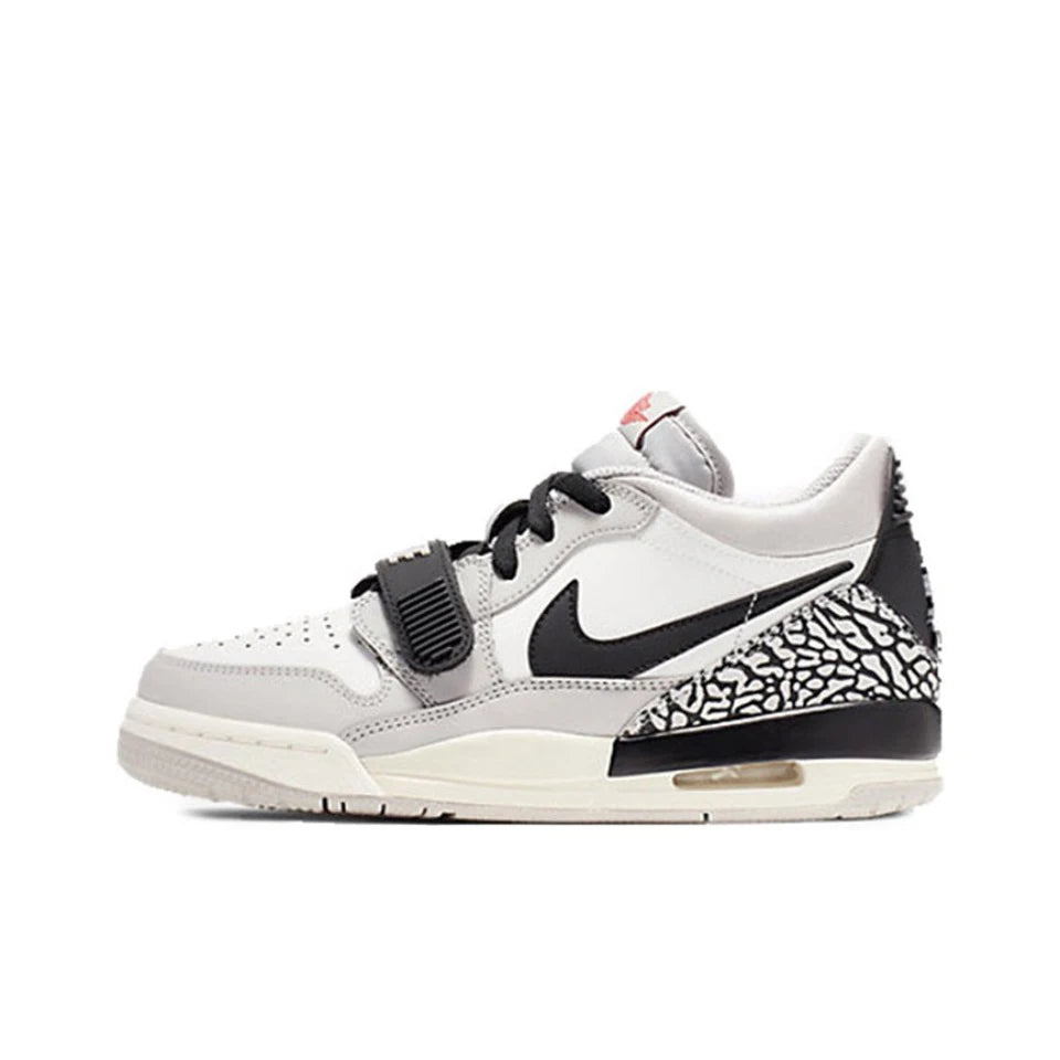 Original Air Jordan Legacy 312 Low 'White Cement' GS Size For Women Retro Classic Casual Street Basketball Shoes