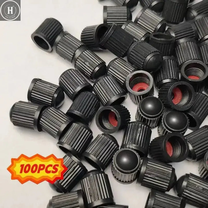 Tire Valve Dust Caps Stem Covers Plastic Car Wheel Tire Valve Tyre Stem Air Caps Auto Bike Bicycle Truck Motorcycle Accessories HALALZEN