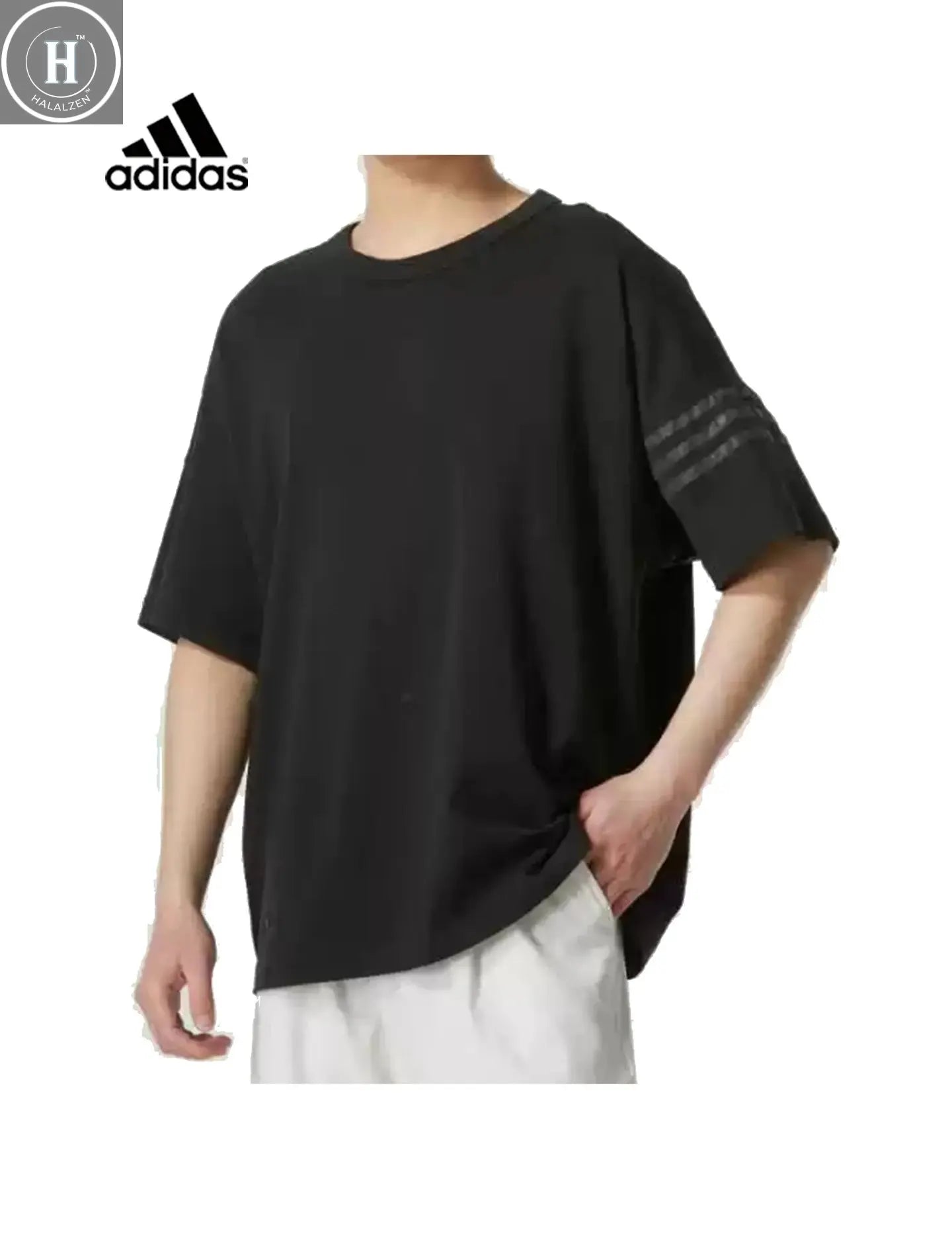 adidas Originals Men's Summer Minimal Loose Fit Short Sleeve T-Shirt IR9452 HALALZEN