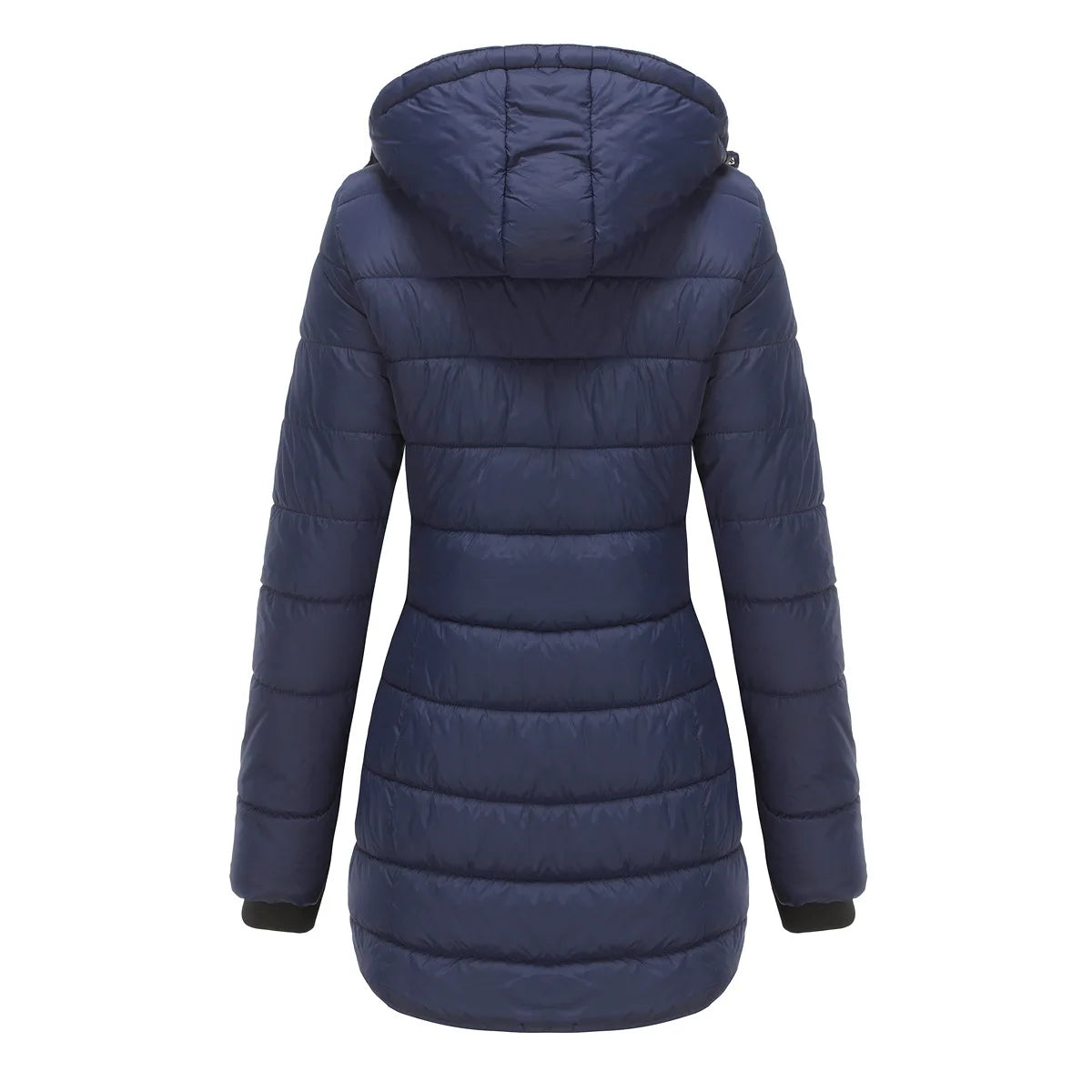 2024 New Waterproof Overcoat Women's Removable Cap Long-sleeved Parkas Winter Warm Jacket Female Red Yellow Gray Dark Blue Coats