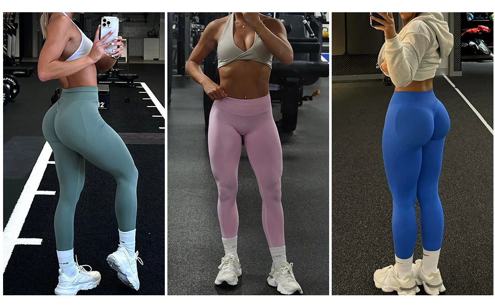 Impact Leggings Women Scrunch Butt Seamless Leggings High Waist Yoga Pants Workout Gym Leggings Fitness Booty Sports Tights