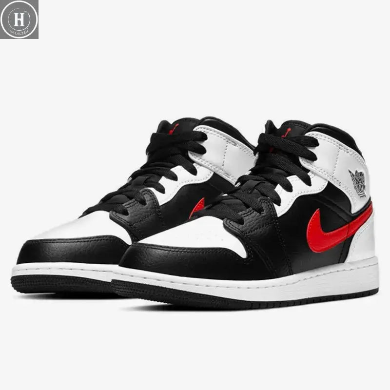 Nike Authentic AIR JORDAN 1 MID AJ1 Kids' Basketball Shoes 554725-075 HALALZEN