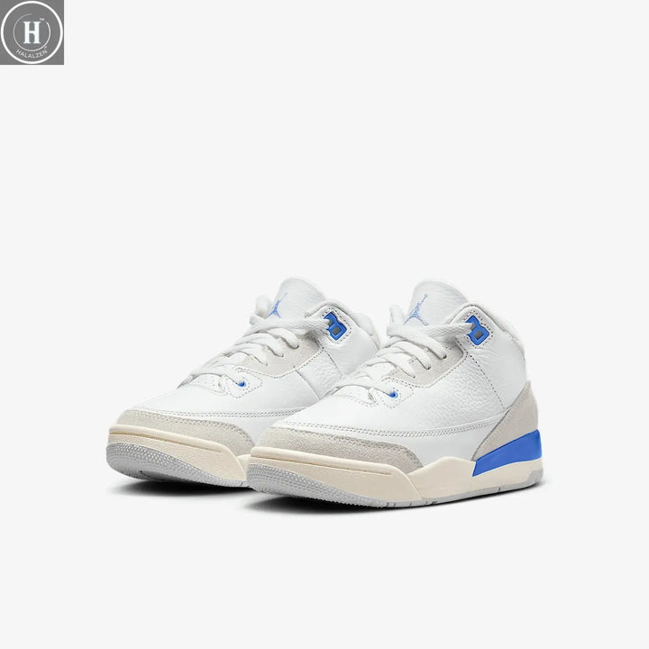 Nike genuine JORDAN Kids' Mid-top Cushioned Sports Wear-resistant Basketball Shoes DM0966-101 HALALZEN