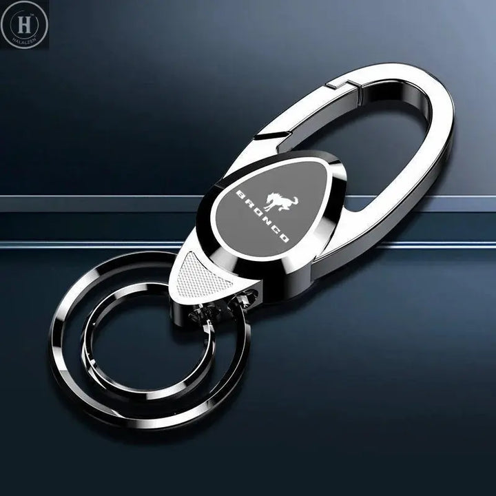 for Ford Bronco Ranger S-Max Focus Mondeo Transit Tourneo Custom Ranger New Car Emblems Metal Keychain Keyring Key Pendant Gifts HALALZEN