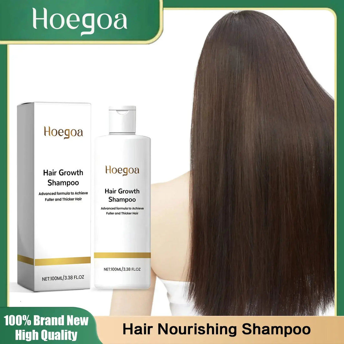 Hair Growth Shampoo Strengthening Hair Roots Oil Control Anti Dandruff Scalp Cleaning Rice Water Moisturizing Nourishing Shampoo HALALZEN