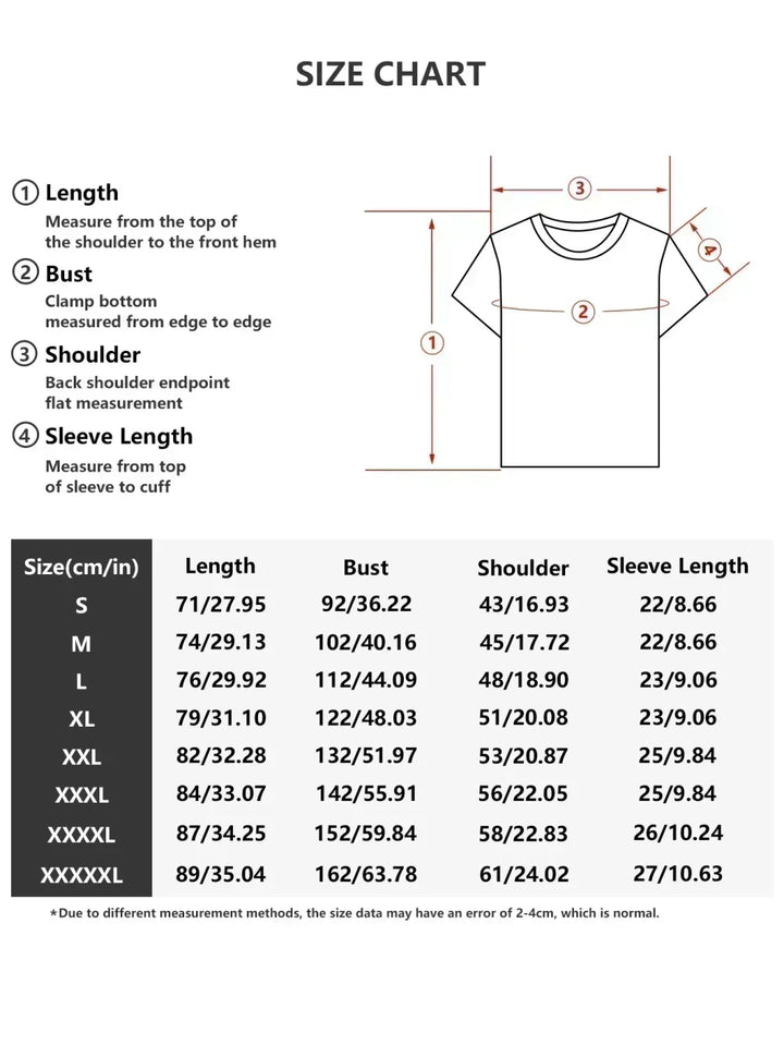 Y2k Harajuku streetwear men and women short sleeved fashion new cartoon print design shirt retro hip-hop trend oversized T-shirt