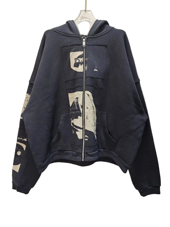 The Material Girl COMPLEX Anonymous Pullover Hoodies Hoody Hooded Sweatshirts velvet Cotton Thick Fleece US N313