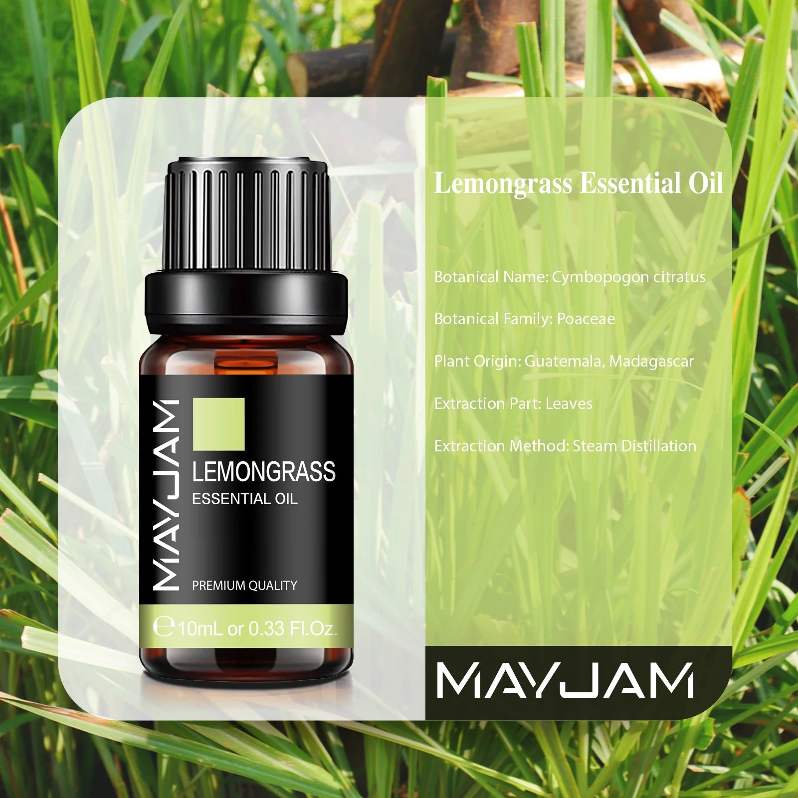 10ML Pure Natural Essential Oils Lemongrass Lavender Mint Lemon Citronella Tea Tree Vanilla Oil for Humidifier Diffuser HALALZEN