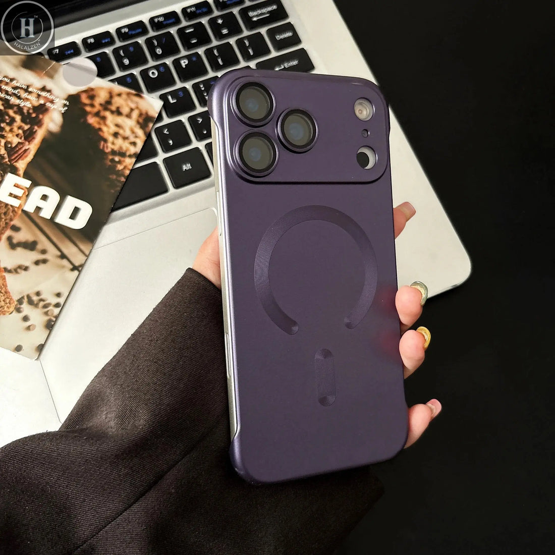 Ultra Thin Matte Magnetic Cover For iPhone 17 Air 16 15 14 Plus 13 12 11 17 Pro Max For Magsafe Charging Frameless PC Phone Case Halalzen UK