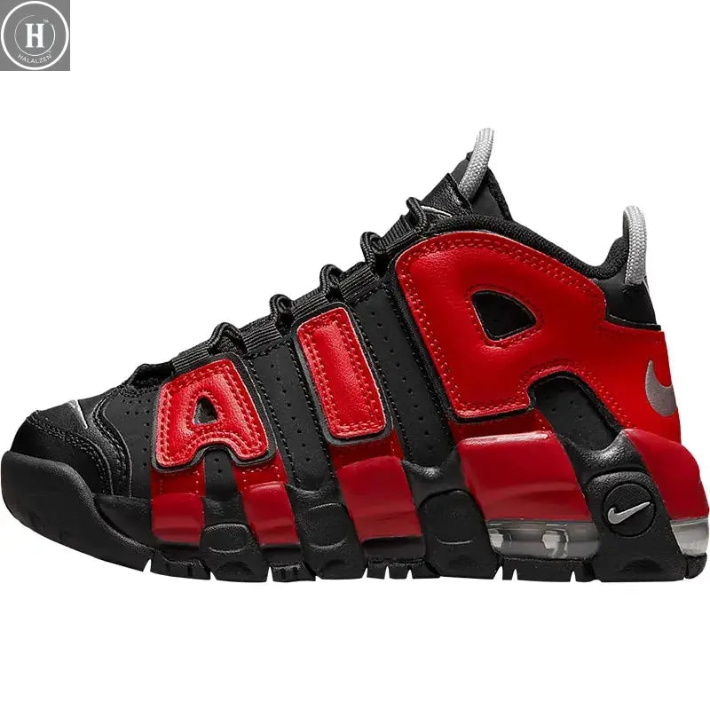 Nike genuine Air More Uptempo (GS) children's women's basketball shoes DM0019-001 HALALZEN