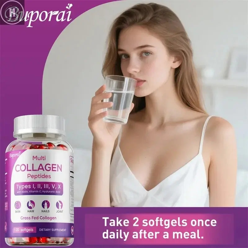 Collagen Peptides - Nourishes The Skin, Slows Down Aging, Promotes Healthy Hair, Strong Nails, and Improves Intestinal Digestion HALALZEN