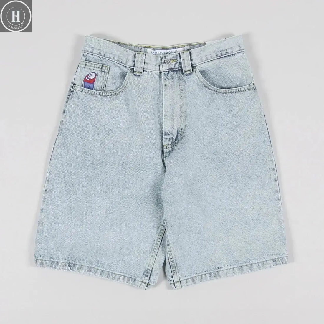 Streetwear Polar Big Boy orts Y2K Hip Hop Cartoon Print Five-Quarter Length Men's Jeans Pants for Autumn Season HALALZEN