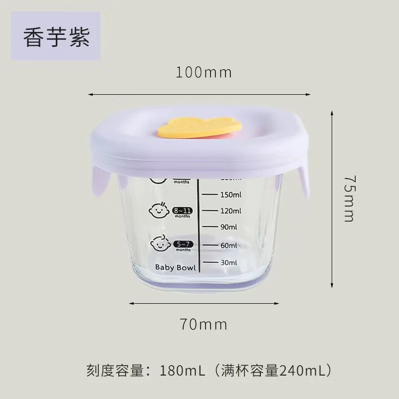 Mini Glass Bowl with Silicone Lid