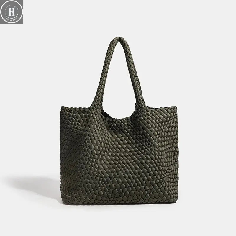 Large size women's tote bag Women's fashion bags 2024 Hot product Neoprene material women's hand-woven bag Large volume Tote bag HALALZEN