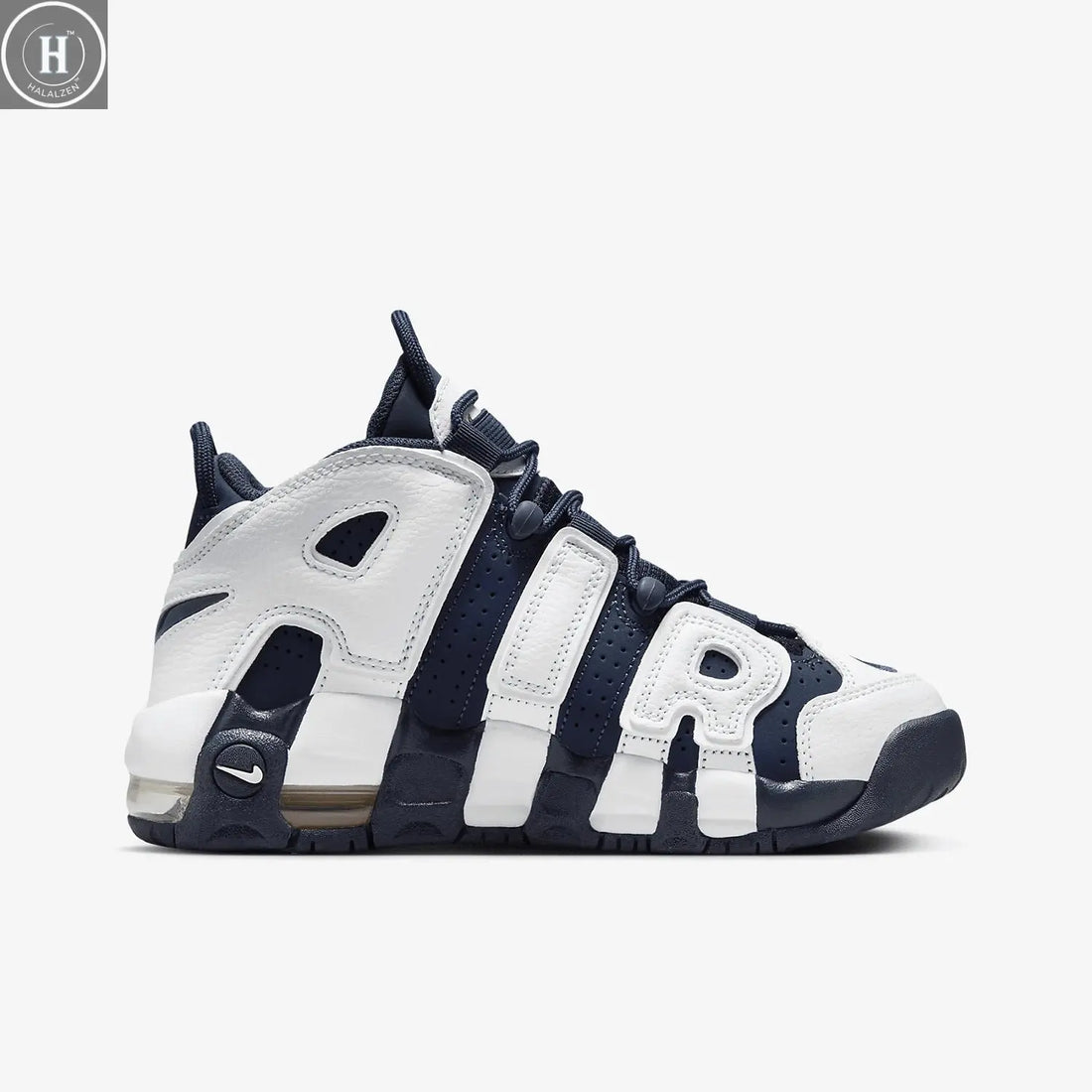 Nike genuine Air More Uptempo GS women's and children's sports shoes FV5371-100 HALALZEN