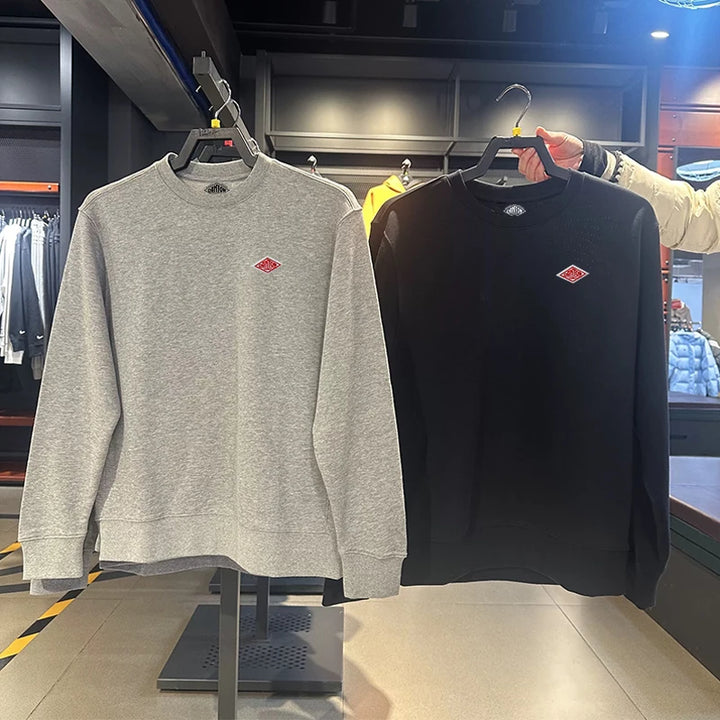 Embroidery Hoodie Autumn Thin Sweatshirt Men/Women Same O-Neck Long Sleeve Loose Brand Tracksuit Tops