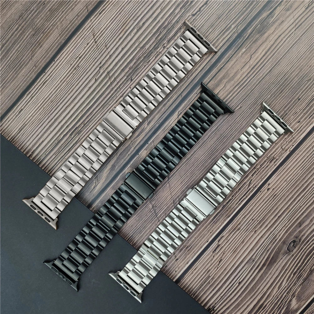 Classic stainless steel Correa for apple watch 10 46mm 42mm band Ultra 2 49mm 9 8 7 6 5 4 se 45mm 44mm 41mm 40mm 3 38mm strap