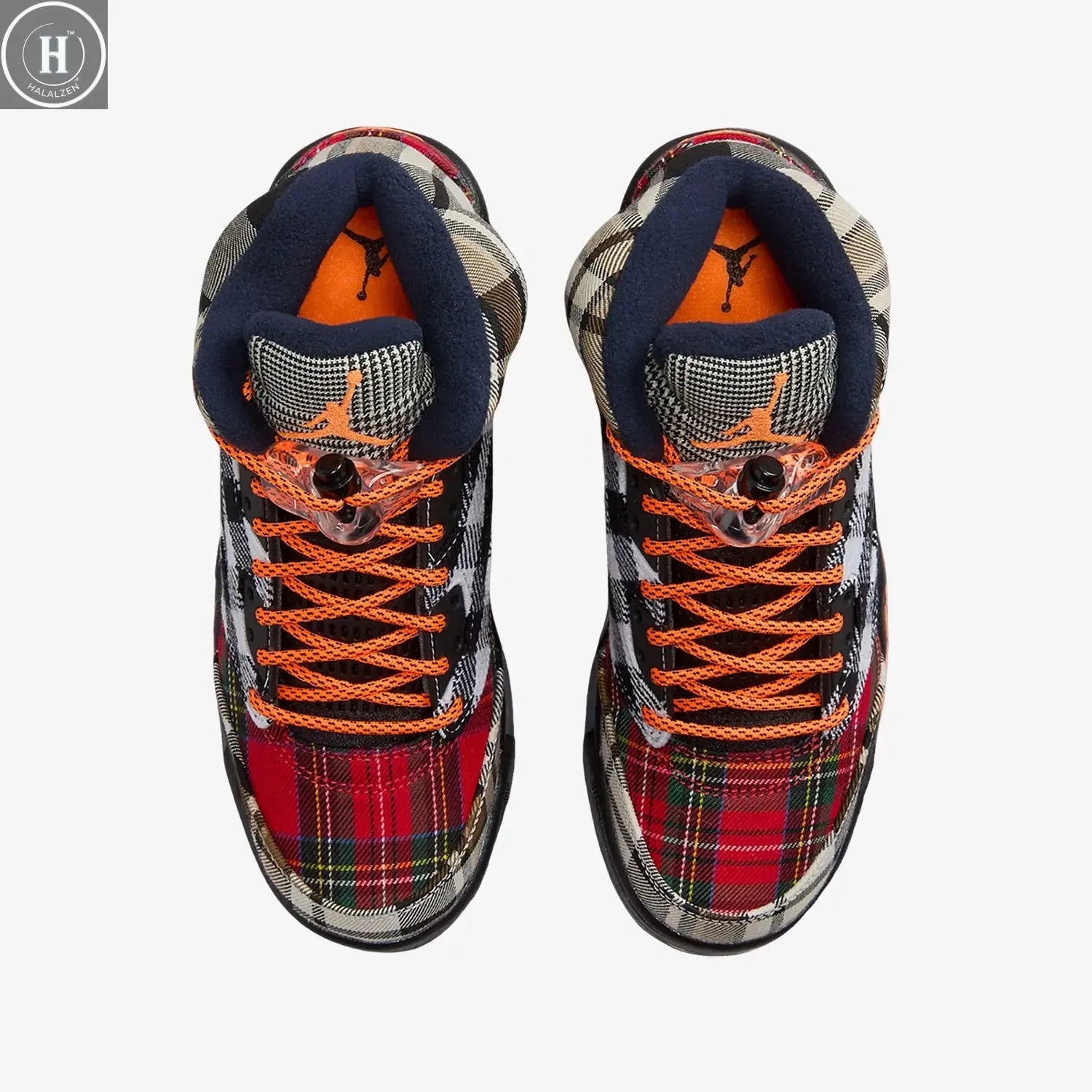 Nike genuine Jordan GS women's and children's checkered patchwork fashionable casual shoes FD4814-008 HALALZEN