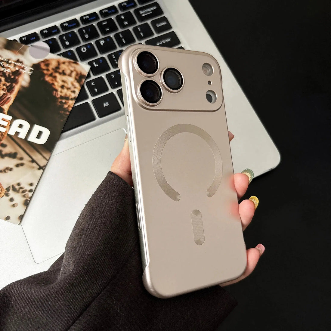 Ultra Thin Matte Magnetic Cover For iPhone 17 Air 16 15 14 Plus 13 12 11 17 Pro Max For Magsafe Charging Frameless PC Phone Case Halalzen UK