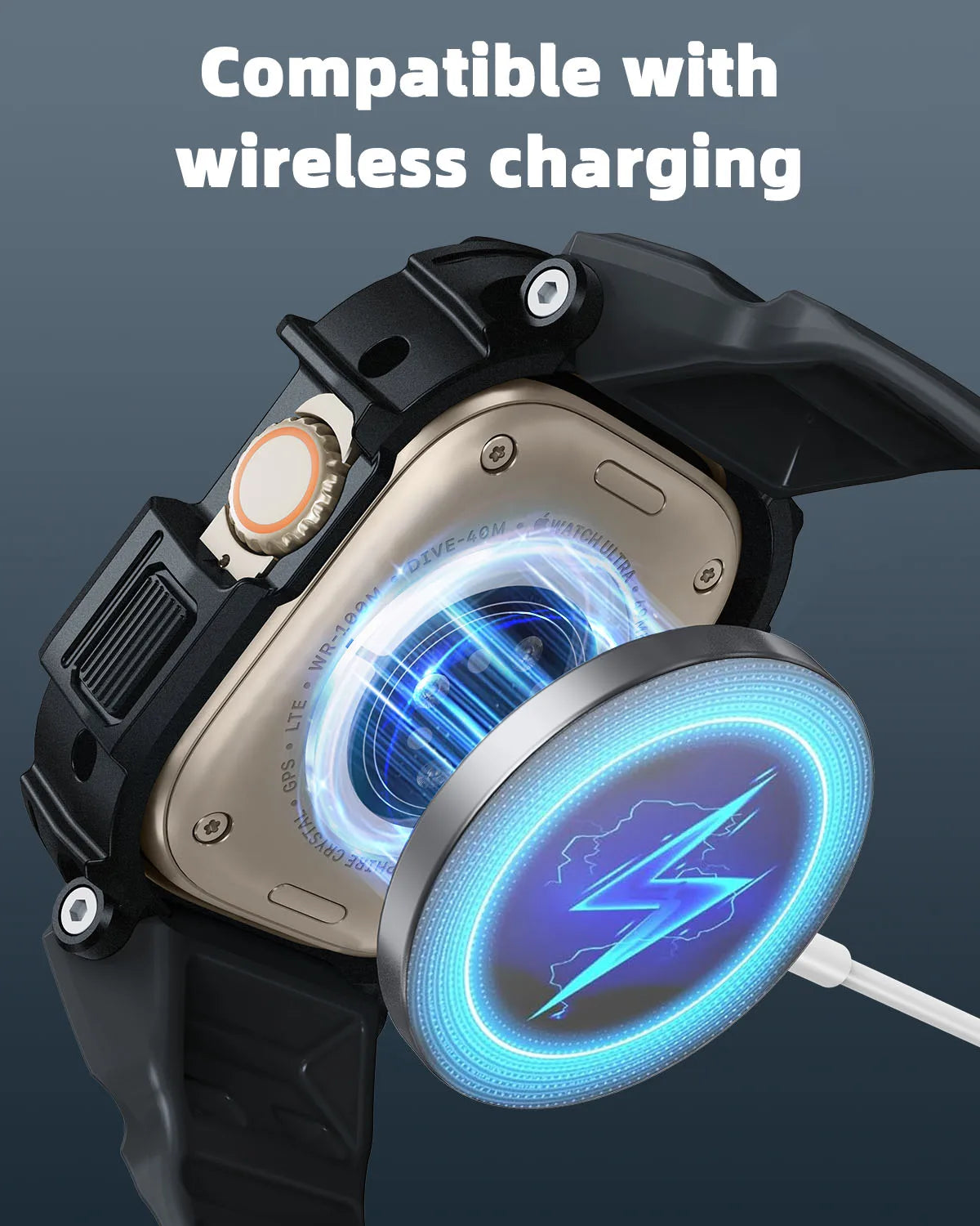 Oatsbasf Protector Frame Cover for Apple Watch Ultra 1/2 49mm Case Bumper Protective Drop Resistant Case for iWatch Series 1 2