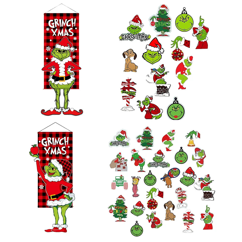 Christmas Decorations Hanging Flag Christmas Tree Ornaments Garden Flag Christmas Hanging Ornaments Christmas Banner Xmas Decor