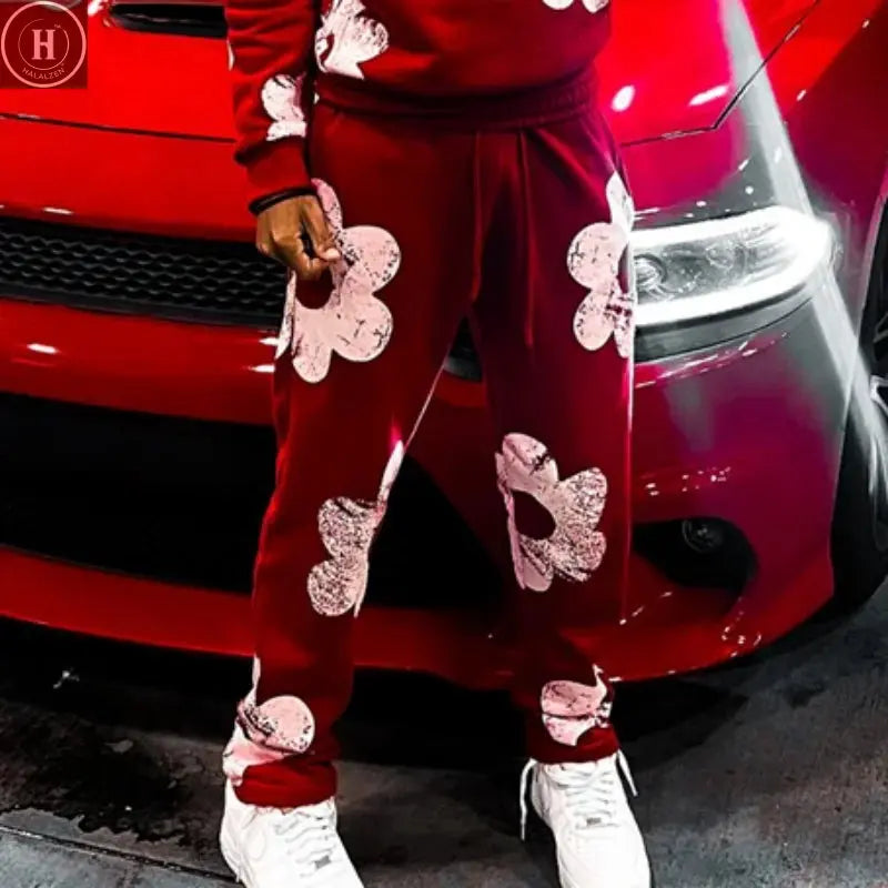 Spring Autumn Men Hoodies Sets Letter Print Hoody Women Sweatshirt Hip Hop Streetwear Y2k Retro Harajuku 2024 New Men's Clothing HALALZEN