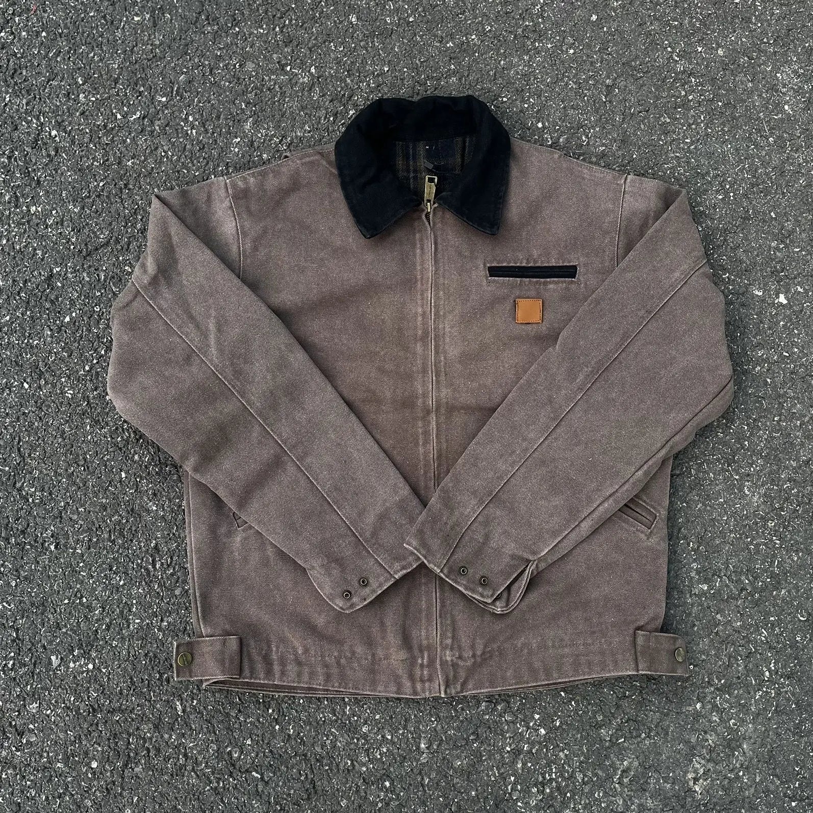 J97 Detroit American Vintage Washed Denim Tooling Jacket Canvas Jacket