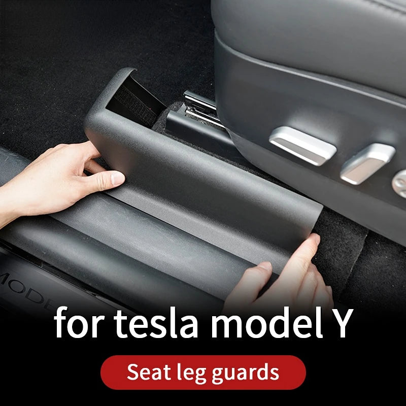 for Tesla y Seat Bottom Wheel Anti-kick Protection Suitable for Tesla Model Y Car Accessories 2020-2023 Interior Modification